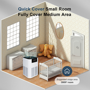 智能空气滤清器负离子 + 精油扩散器发光二极管显示灰尘净化器过敏家用空气净化器 - Product Image 6