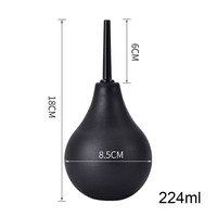 Système de douche rectale pour lavement 224 ml 100 g, matériel médical, boule en silicone pour lavement anal, nettoyage du côlon, jouets sexuels