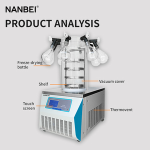 Lyophilisateur sous vide à venin de scorpion réfrigéré multi-tuyaux <span class=keywords><strong>Top</strong></span> Press Mini Lab fourni Chauffage électrique Équipement de séchage sous vide - Product Image 3