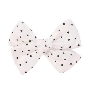 Pinces à cheveux à nœud en tissu imprimé et de couleur unie pour enfants pinces à frange mignonnes accessoires de cheveux pour enfants avec divers motifs - Product Image 6