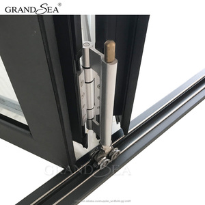 Diseño impermeable de las puertas plegables bi de aluminio <span class=keywords><strong>del</strong></span> doble acristalamiento de <span class=keywords><strong>la</strong></span> <span class=keywords><strong>terraza</strong></span> - Product Image 5