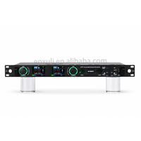 Sistema de Micrófono Inalámbrico UHF M-8605 de 640-690MHz con Pantalla TFT de Doble Canal y Preamplificador de Tubo para Iglesia, Conferencias, Reuniones, Escenarios