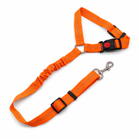 Ceinture de sécurité pour chien, laisse rétractable en nylon solide, réfléchissante, bungee, dispositif de sécurité pour animaux de compagnie dans les véhicules, réglable de 45 à 84 cm, 9 couleurs