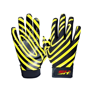 Gants de football premium pour receveurs, technologie d'adhérence extrême, équipement sportif léger pour une réception précise des passes - Product Image 1