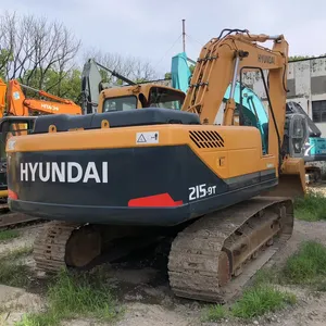 Excavadora China 21Ton Hyundai 215 Máquina de movimiento de tierra Excavadora Hyundai 215VS a la venta
