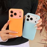 Coque de téléphone en silicone liquide premium, antichoc, pour modèles iPhone, finition mate confortable, anti-traces de doigts, protection intégrale