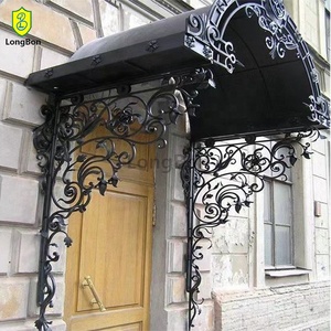 <span class=keywords><strong>Auvent</strong></span> de porte incurvé en fer forgé à prix abordable - Product Image 1