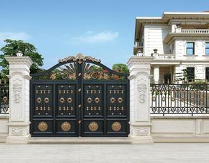 El fabricante proporciona hermosas y exquisitas puertas batientes de aleación de aluminio para patio sólido para villa señorial - Product Image 3