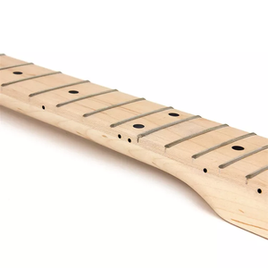 Oferta caliente: Mástil de guitarra de arce sin acabar de 22 trastes y 25.5 pulgadas con cabeza de paleta para kits de guitarra DIY - Product Image 4