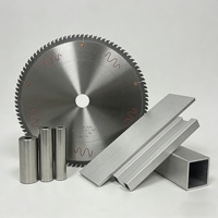 Lames de scie circulaire industrielles en carbure de tungstène pour la coupe de l'aluminium, 10 pouces, 100 dents, épaisseur 2,2 mm, pour scie à onglet de table OEM