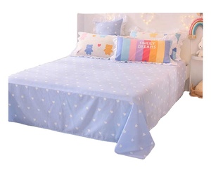 Conjunto de Roupa de Cama Kawaii Arco-Íris em Algodão Tamanho Twin Full <span class=keywords><strong>Queen</strong></span> com Estampa de Morango, Flores e Corações, Lençol Ajustado, Fronhas e Capa de Edredom - Product Image 5