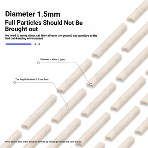 חול חתולים טופו בניחוח חלבי, חול לחתלתולים, חול חתולים מפיג ריחות, חול חתולים מעורב בעל פיזור אבק נמוך - Product Image 4