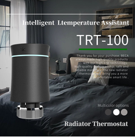 Válvula termostática inteligente moderna BECA BRT-100 para radiador, control de calefacción hidrónica, fácil instalación, Zigbee TRV para habitaciones de hotel, aplicación.