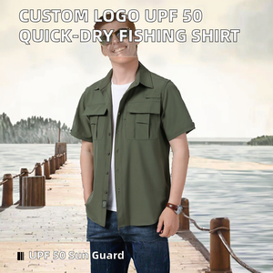 Camisa de Pesca Unisex con Logotipo Personalizado, Antibacteriana, Manga Larga, UPF 50, Protección UV, Secado Rápido, Estilo Caza, Spandex/Poliéster - Product Image 2