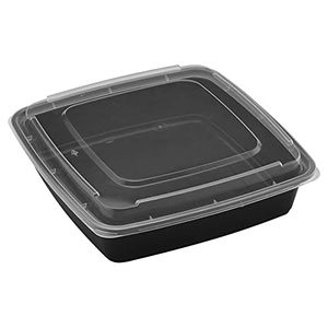 Boîtes en plastique jetables à double couleur anti-buée en PP, compatibles micro-ondes, pour plats à emporter, fourniture directe usine - Product Image 1