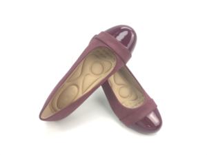 Zapatos planos antideslizantes de piel sintética para mujer, calzado profesional, negro - Product Image 3