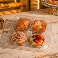 Boîtes d'emballage pour pâtisserie transparentes en PET de qualité alimentaire, écologiques, personnalisables, fabriquées directement par l'usine SUBANG
