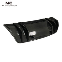 Pour Audi R8 véritable fibre de carbone aileron arrière diffuseur de pare-chocs arrière V Style diffuseur en Fiber de carbone
