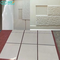 Dalles de pavé en pierre naturelle HZX, pierre calcaire blanche du Portugal Porto, dalles de pavé en pierre calcaire beige avec finition surface polie