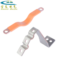Barre omnibus flexible en aluminium-cuivre, série 1050, OEM, conductivité stable, pliable, pour batterie de stockage en aluminium massif