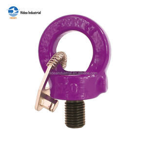 Prix d'usine Hidea Point de levage à vis à œil robuste en acier super allié G80, nouveau type, avec anneau pivotant et clé - Product Image 2