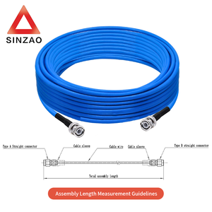 Wayiii RG142-FEP <span class=keywords><strong>BNC</strong></span> Nam Thép Không Gỉ 6Ghz Cáp Đồng Trục Lắp Ráp Tùy Chỉnh Truyền Thông Lò Vi Sóng Cáp Và Dây - Product Image 6