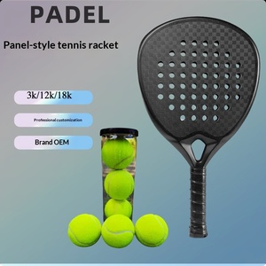 Raqueta <span class=keywords><strong>de</strong></span> Pádel <span class=keywords><strong>de</strong></span> Fibra <span class=keywords><strong>de</strong></span> Carbono 12k, Modelo Personalizable con Logotipo, Juego al Aire Libre, Múltiples Colores para Pádel y <span class=keywords><strong>Tenis</strong></span> - Product Image 3