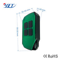 YET2129 433mhz Control Remoto Universal de Transmisor con Código Fijo de Aprendizaje de Clonación RF a Prueba de Agua para Abridor de Puerta de Garaje