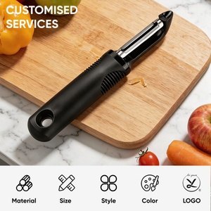 Stainless Steel Manual <b>Vegetable</b> Peeler Multi-purpose <b>Fruit</b> Potato Slicer Non-slip Handheld Swivel Peeler Easy Clean for Kitchen - Product Image 4