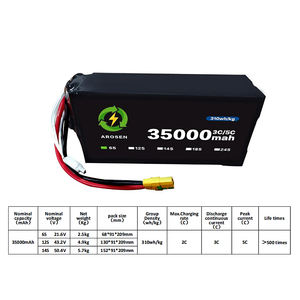 35000mah 310wh/kg סוללה חצי מוצק מזל ט "ט אולטרה-זמן טיסה חקלאות מטען Uav צפיפות אנרגיה גבוהה 6s <span class=keywords><strong>12s</strong></span> 14s חבילת ליפו - Product Image 2