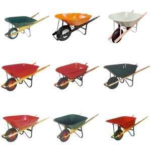 รถเข็นล้อนิวเมติกสำหรับใช้ในสวนถาดพลาสติกแบบแคบสำหรับใช้ขนส่งทางอุตสาหกรรม - Product Image 2