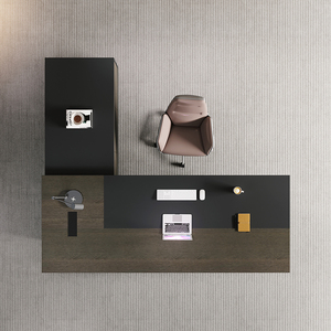 โต๊ะผู้บริหารแบบทรงตัว L ดีไซน์สำหรับสำนักงานพาณิชย์โต๊ะทำงานหรูหราเฟอร์นิเจอร์โต๊ะทำงานในบ้านสำนักงาน - Product Image 4