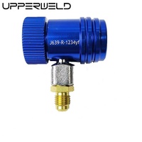 Adaptateur à raccord rapide haute et basse pression R1234yf avec raccord évasé SAE 1/4 po pour manomètre de climatisation