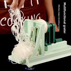 Trancheuse à légumes à manivelle, trancheuse à légumes pour usage domestique, trancheuse à légumes multifonction en plastique - Product Image 2