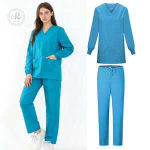 激安セール中！手術用医療ユニフォーム、外科医看護師スクラブ、男女兼用臨床歯科衛生チュニック衣装 - Product Image 3