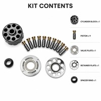 GM08 Hydraulic Repair Kit Cylinder Block Valve Plate Retainer Plate Piston Set Spacer Ring GM08