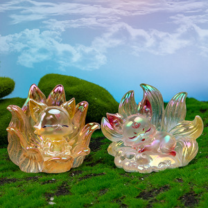 Yu Mo Craft - Figurines de renard à neuf queues légendaire en boîte mystère - Ornements en résine - Décoration d'intérieur - Cadeau - 14 ans et plus - Unisexe - Product Image 3