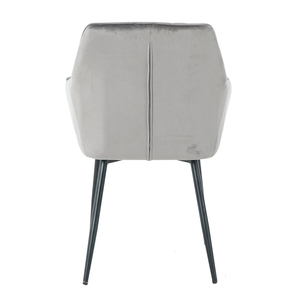 Sillón Moderno de Lujo Tapizado para Restaurante y Hotel, Sillas de Comedor de Tela de Terciopelo - Product Image 5