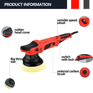 Pulidora de Autos Profesional de Doble Acción Burley de 720 W, Pulidora Eléctrica <span class=keywords><strong>Automotriz</strong></span> para Grados Industriales y de Bricolaje - Product Image 2