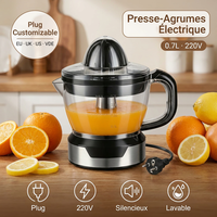 Groothandel 0.7L Elektrische Citruspers met 2 Kegels Fabrieksprijs Direct Custom Logo OEM ODM Fruit Sinaasappelpers CE CB EMC