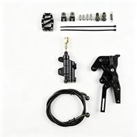 Kit de frein à pied hydraulique arrière en alliage d'aluminium CNC noir pour Sur-Ron Light Bee X Segway X260, prêt à être expédié, amélioration pour moto électrique tout-terrain
