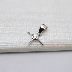 Colgante de Plata S925 con Diseño de Cabeza de Mickey, Accesorio de Joyería Personalizado para Mujer, Bandeja Vacía y Producto Semiterminado - Product Image 3