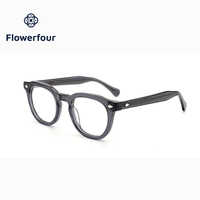 Monture Optique de Luxe Nouveau Design Vintage Acétate Rectangulaire Monture Complète Rivets Dorés Lunettes Tendance Unisexe Adultes En Stock