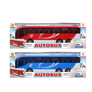 Bus jouet pour enfants de 37 cm, véhicule à pousser et à tirer, pour les enfants de 3 ans et plus - Product Image 2