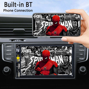 Lecteur MP5 pour voiture avec écran tactile de 7 pouces, prise en charge du Mirror Link, commande au volant, Bluetooth, radio FM, lecteur <span class=keywords><strong>DVD</strong></span> pour voiture - Product Image 4