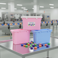 Conteneur de lessive à l'épreuve des enfants, boîte de détergent en plastique sécurisée pour les capsules de lessive, emballage de capsules de savon sécurisé, vente en gros