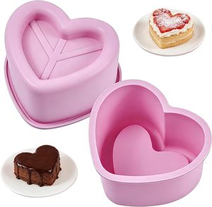 Nuevo Molde para Pastel en Forma de Corazón para el Día de San Valentín, LFGB Platinum, Antiadherente, Libre de BPA, de Silicona, para Pasteles de Mousse - Product Image 1