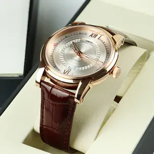 Top Luxusmarke LOBINNI 16007 Fashion Automatische mechanische Uhren