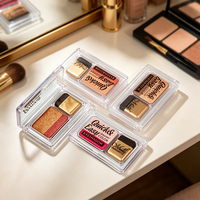 Menow E419 OEM \ ODM Marque privée Maquillage Étanche Gradient Couleur Paillettes Fard à paupières Palette + Brosse Cosmétiques Usine Personnalisée