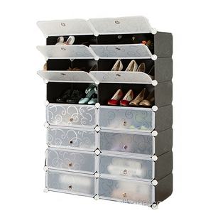 Armoire à <span class=keywords><strong>chaussures</strong></span> pliante en plastique pp, 1 pièce, support d'extérieur - Product Image 1
